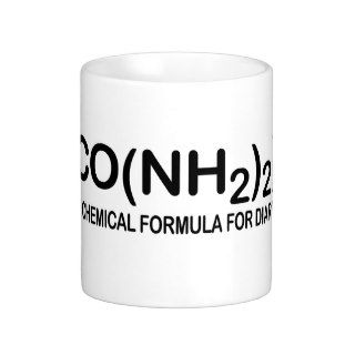 Funny Chemical Formula for Diarrhea Coffee Cup Coffee Mugs
