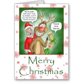 Funny Christmas Cards Bar Hopping
