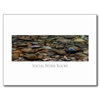 Social Work  Rocks Postcards