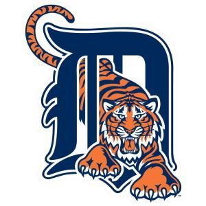 Fathead 30 in. x 40 in. Detroit Tigers Logo Wall Decal FH63 63203