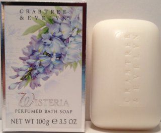 Crabtree & Evelyn Classic Wisteria Original Perfumed Bath Soap (single bar 100g)  Beauty