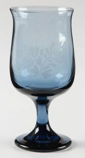Pfaltzgraff Yorktowne (Usa) 8 Oz Glassware Wine, Fine China Dinnerware   Blue Fl