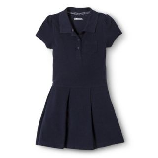 Cherokee Toddler Girls School Uniform Pleated Tennis Dress   Navy 5T