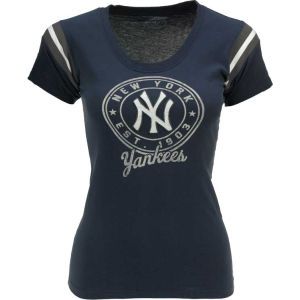 New York Yankees 47 Brand MLB Womens Runner Up T Shirt