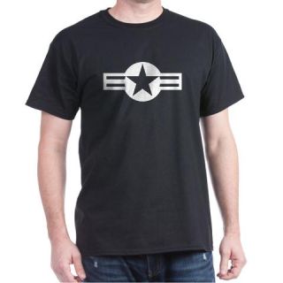  Air Force Star and Bars Black T Shirt