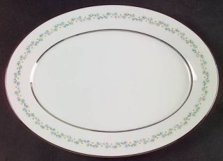 Oxford (Div of Lenox) Holyoke 13 Oval Serving Platter, Fine China Dinnerware  