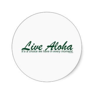 Live Aloha Design Items by Paul Klink Stickers