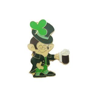 Irish Leprechaun with Beer Lapel Pin The Pin People Jewelry