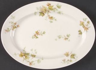 Haviland Autumn Leaf No Trim 11 Oval Serving Platter, Fine China Dinnerware   H