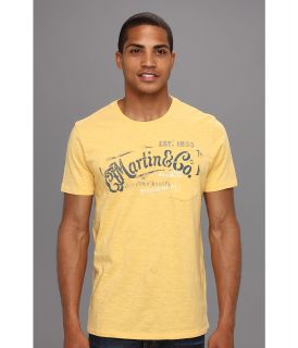Lucky Brand Martin Stencils T Shirt Mens T Shirt (Yellow)