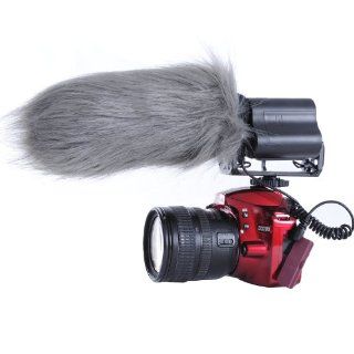 Movo WS3 Furry Outdoor Microphone Windscreen Muff for Large Shotgun Microphones up to 7" X 55mm (L x D)   Fits the Rode Videomic, TAKSTAR SGC 598 & Similar Mics Musical Instruments