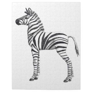 Cute Baby Zebra Drawing Jigsaw Puzzle