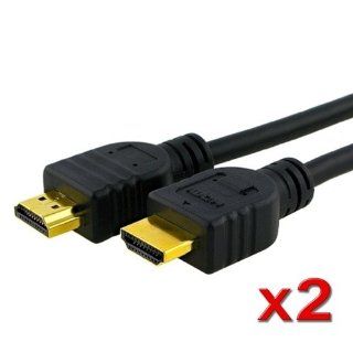 eForCity 2 Set 1.5Ft Ultra High Speed Hdmi Cable, V1.3, 1.580P, Black Electronics