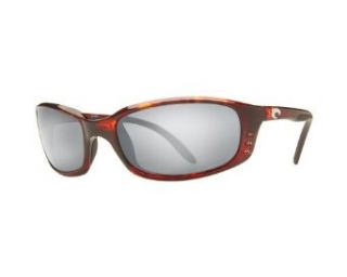 Costa Del Mar Brine Sunglasses   Tortoise Frame   Silver Mirror COSTA 580 Lens Clothing
