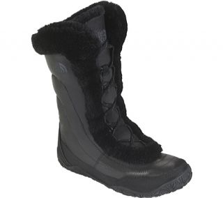 Womens The North Face Nuptse Fur IV   Shiny Black/Black Boots