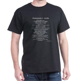 Shakespeare Insults Dark T Shirt