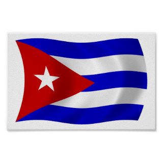 Cuba Flag Poster Print