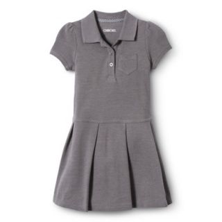 Cherokee Toddler Girls School Uniform Pleated Tennis Dress   Grey 5T