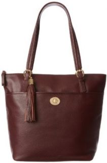 Tommy Hilfiger Turnlock Tassel Pebble Leather 6918059 602 Tote,Shiraz,One Size Clothing