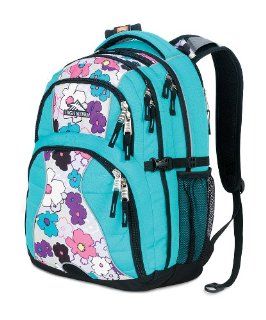 High Sierra Swerve Backpack (19 x 13 x 7.75 Inch, Teal Flowers) Sports & Outdoors