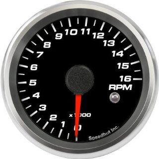 Speedhut 2 5/8" Tachometer Gauge 16K RPM mini Shift light Automotive