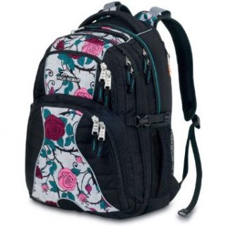 High Sierra Swerve Backpack, Black Flowers, 19x13x7.75 Inch Sports & Outdoors