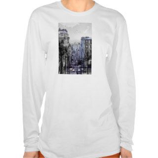 Vintage Paris Street Above T Shirt