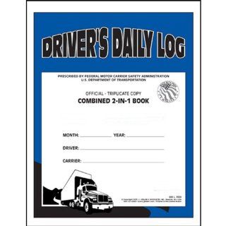 PARTSMART SMR605L Document, Two In One Driver's Daily Log Book w/Detailed DVIR; 2 ply, Book Format, Carbon (Pack of 10) Automotive