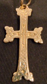 Yellow Gold 14 K (585) Cross hand made Armenia, Armenian style  