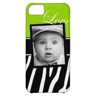 Lime Green Zebra Photo Phone Case Cover For iPhone 5C