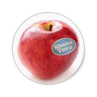 Shana Tova Apple Sticker