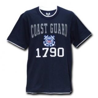Pitch Double Layer Tee   T/C   US Coast Guard   Navy Blue   Medium   at  Mens Clothing store