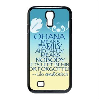 FashionCaseOutlet Ohana Means Family Lilo and Stitch Samsung Galaxy S4 I9500 Waterproof Back Cases Covers Cell Phones & Accessories