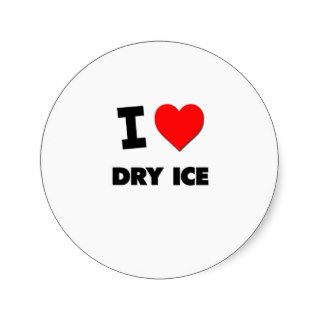 I Love Dry Ice Stickers