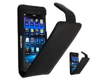 Black Slim book Leather Case for BlackBerry Z10 Cell Phones & Accessories