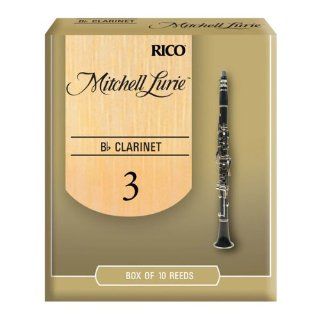 Mitchell Lurie Bb Clarinet Reeds, Strength 3.0, 10 pack Musical Instruments