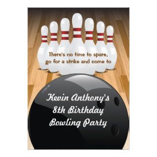 Bowl a Strike Party Invitation