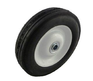 Marathon Industries 00432 8x1.75" Inch Semi Pneumatic Tire with Offset Hub and Ribbed Tread  Wheelbarrows  Patio, Lawn & Garden