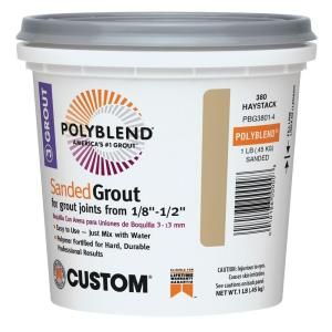 Polyblend #380 Haystack 1 lb. Sanded Grout PBG3801