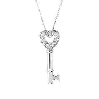 Morris & David   Diamond Key Necklace Jewelry
