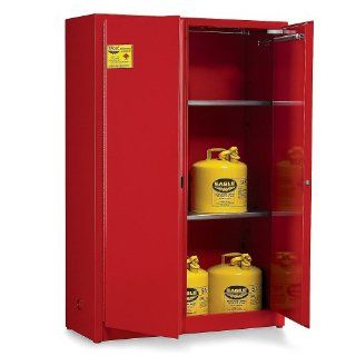 EAGLE Double Wall Flammable Liquids Safety Cabinets   Red