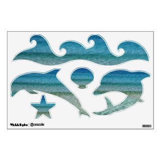 Ocean and Dophins Wall Decals