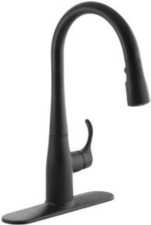 KOHLER K 597 BL Simplice Pull Down Secondary Faucet, Matte Black   Touch On Kitchen Sink Faucets  