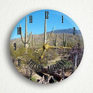 Tucson Arizona Saguaro Cactus 6" Silent Wall Clock Good Decor and Good Gift for Special Day  