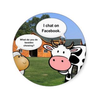 Farm animals cute cartoon funny facebook chat sticker