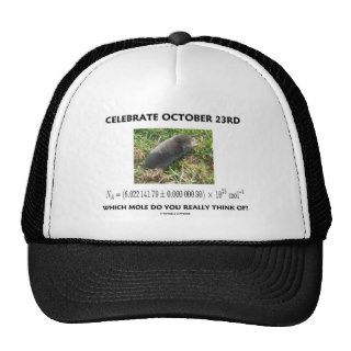 Celebrate October 23rd Which Mole Really Think Of? Hats