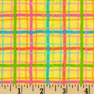 44'' Wide Parfait Flannel Plaid Banana Fabric By The Yard