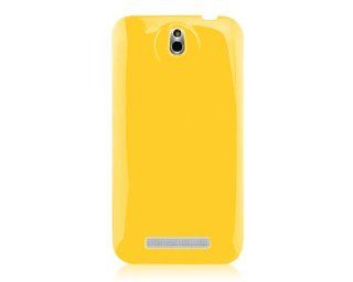 Jelly Series HTC E1 Silicone Case 603e   Yellow Cell Phones & Accessories