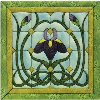 Iris Stained Glass Quilt Magic Kit 12"X12"  
