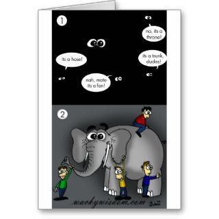 Elephant in A Dark Room Card